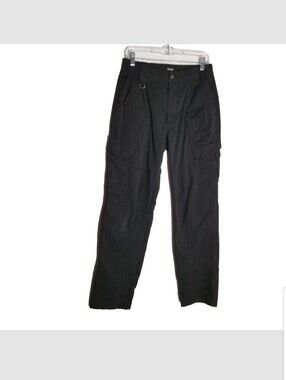 CQR Cargo Tactical Pants Men's 30x33 Black Straight Ripstop Utility